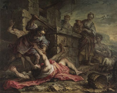 Giuseppe Antonio Pianca - Moïse défendant les filles de Jethro