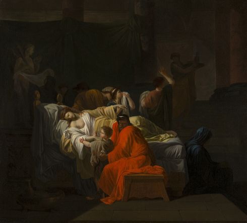 Pierre Peyron - The Death of Alcestis, or The Heroism of Conjugal Love