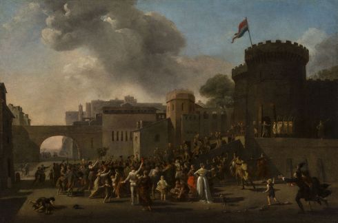 Nicolas-Antoine Taunay - Trait de bravoure et de patriotisme de plusieurs soldats français détenus en prison, 1794