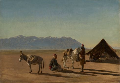 Harald Jerichau - Voyageurs se reposant sur la route de Sardes