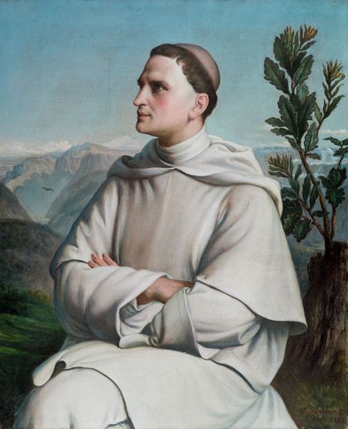 Louis Janmot - Portrait du Révérend Père Henri Lacordaire, 1883