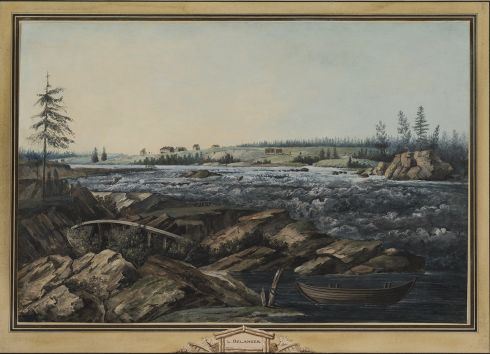 Louis Bélanger - La Cataracte de Kattilakoski, vers 1799-1802