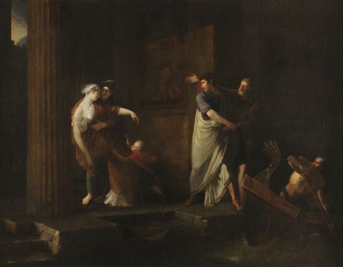 Antoine Dubost - Les Adieux de Brutus et Porcie, Salon de 1799