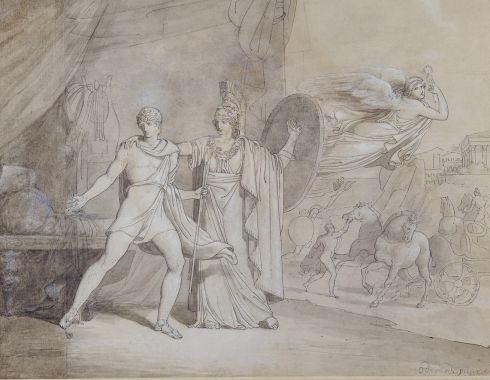 Joseph Denis Odevaere - Iris ordonnant à Achille de combattre, 1804