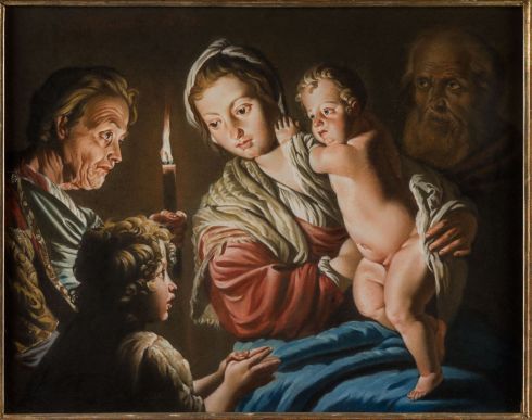 Andreas Joseph Chandelle - Sainte Famille avec sainte Anne et saint Jean-Baptiste, 1785