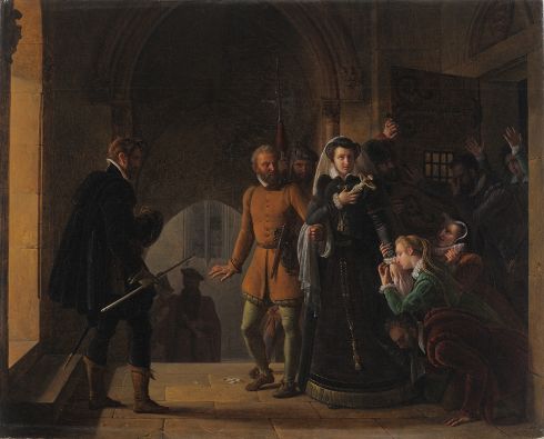 Pierre Révoil - Marie Stuart séparée de ses fidèles serviteurs, Salon de 1822