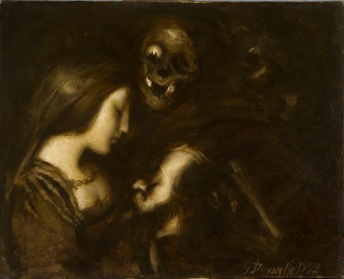 Julien Adolphe Duvocelle - Scène macabre, 1902