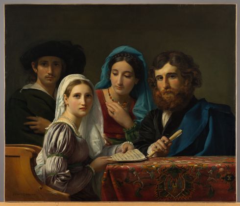 François-Joseph Navez - Scène de musique, 1819