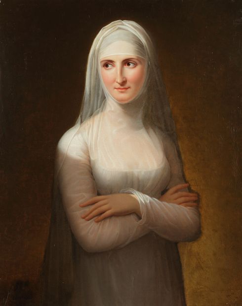 Jeanne-Elisabeth Chaudet - Portrait d'une dame en novice, 1811