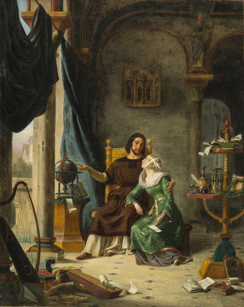 Charles Barthélemy Jean Durupt - Héloïse et Abélard (la leçon d'astronomie), vers 1837