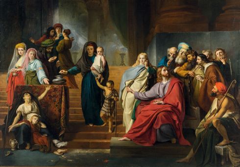 François-Joseph Navez - L'Obole de la veuve, 1840