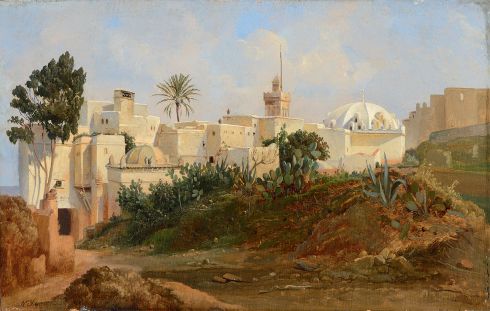 Niels Simonsen - View of Algiers from Outside the Walls, c. 1840