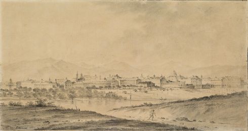 Jean-Baptiste Pillement - Vue de Turin, 1762