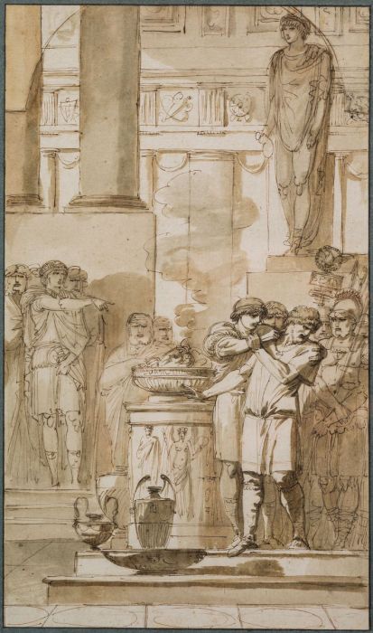 Giuseppe Cades - Étude pour Le Martyre de saint Bénigne, avant 1774